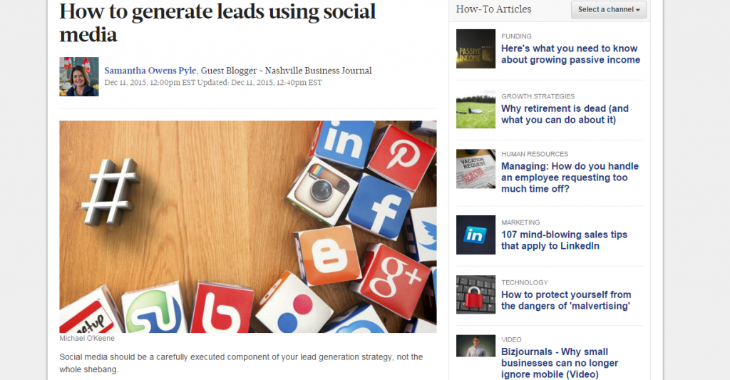 lead generation with social media