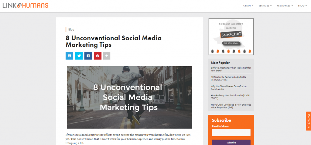 Unconventional Social Media Marketing Tips